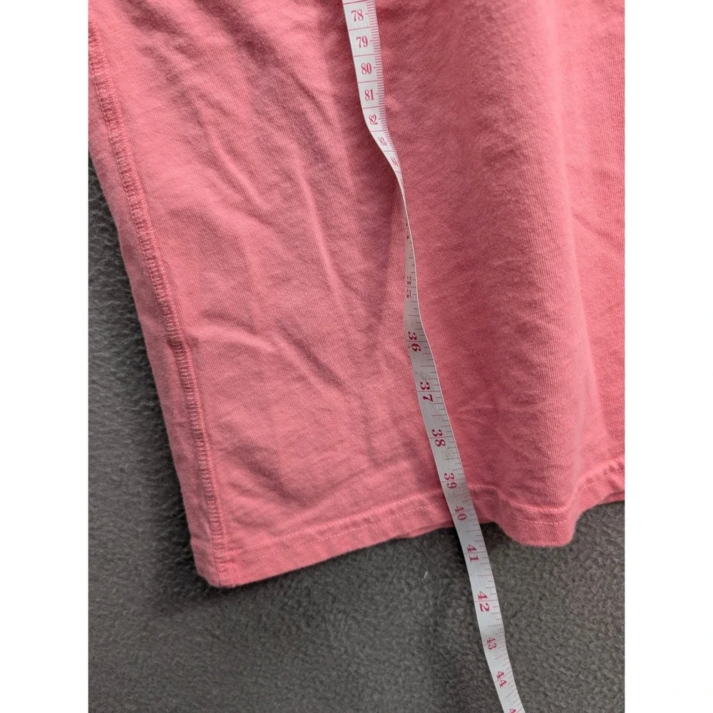 Fresh Produce Womens Short Sleeve Scoop Neck T-Shirt Dress Pink USA Cotton Large